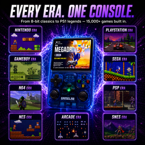 Relive Your Best Childhood Games. All In One Handheld.